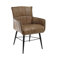 PTMD Jarno beige buffalo leather chair